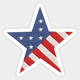 American Star Embroidery Sticker